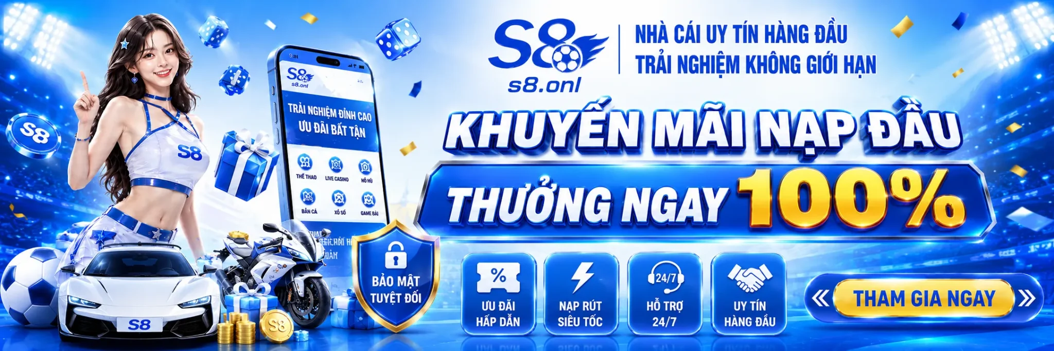 Khuyến mãi nạp đầu 100%